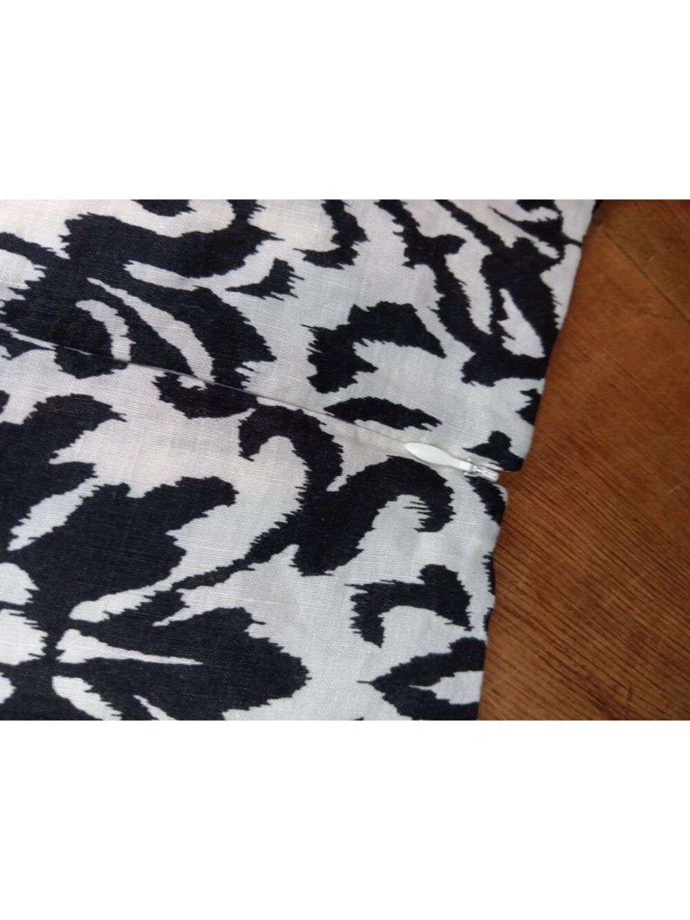 Tyler Boe 100% Linen Shift Dress Womens L Black Damask Boho Print Sleeveless NWT - Picture 8 of 10
